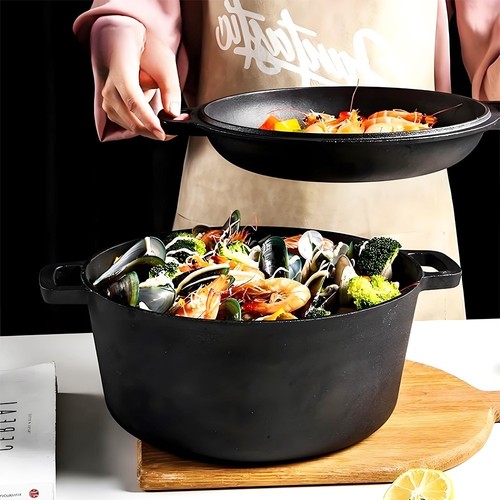 Cast iron casserole - cast, dish
