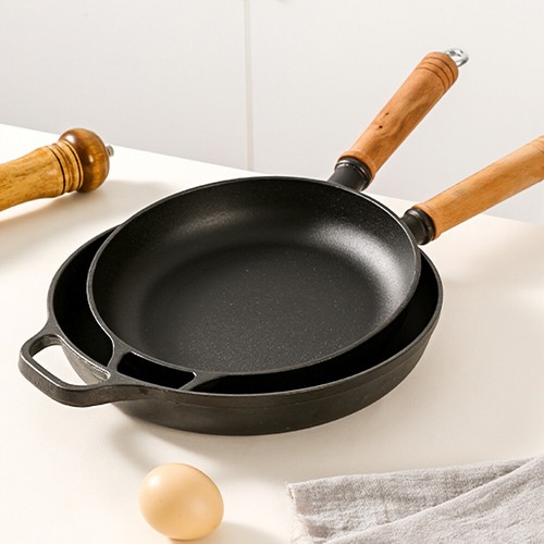 Cast iron round skillet - cast,