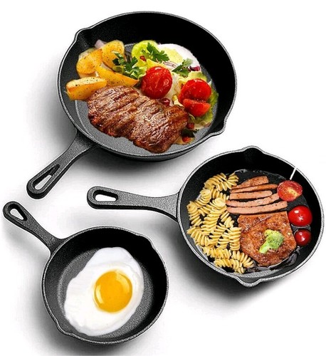 3pcs cast iron - 3pcs,