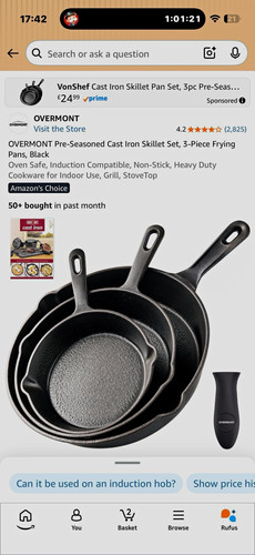 Overmont pre seasoned cast - overmont, pre-seasoned