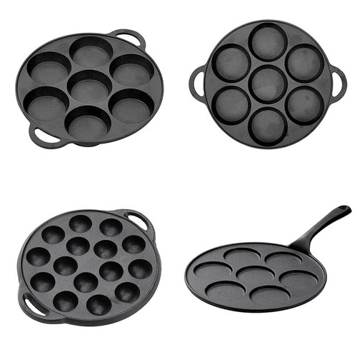 Round pre seasoned cast - round, pre-seasoned