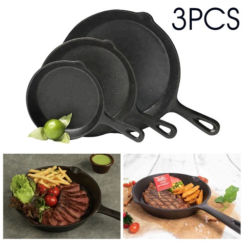 3pcs cast iron stick - 3pcs, frying