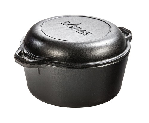 Lodge quart cast iron double - quart,