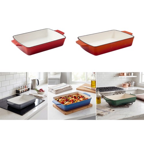 Pre seasoned enameled cast - pre-seasoned,