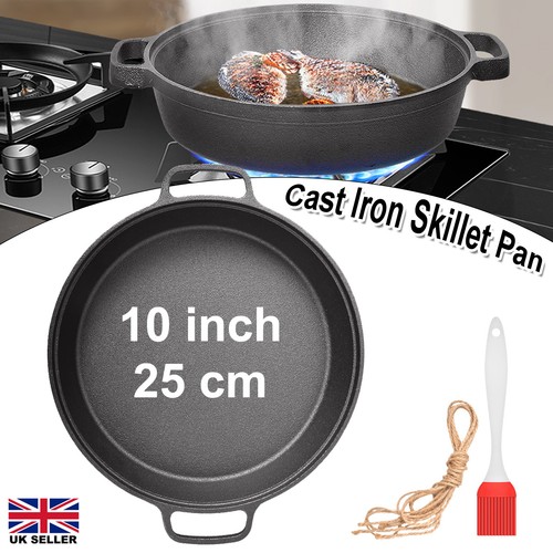 25cm cast iron skillet pan - 10",