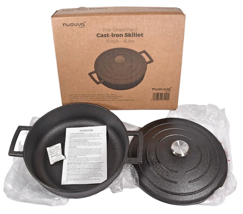 Nuovva pre seasoned - cast, iron