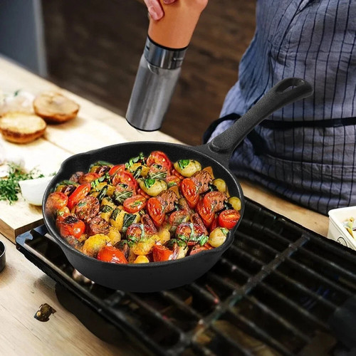 Mini cast iron skillet frying - cast,