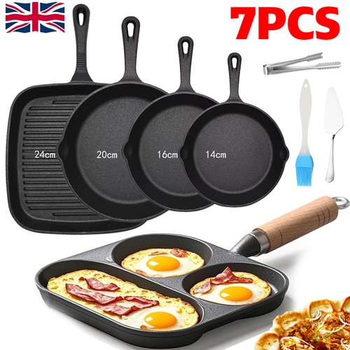 7pcs cast iron non stick - iron,