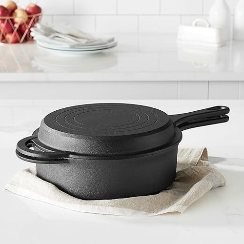 Cast iron skillet - cast, seasoned