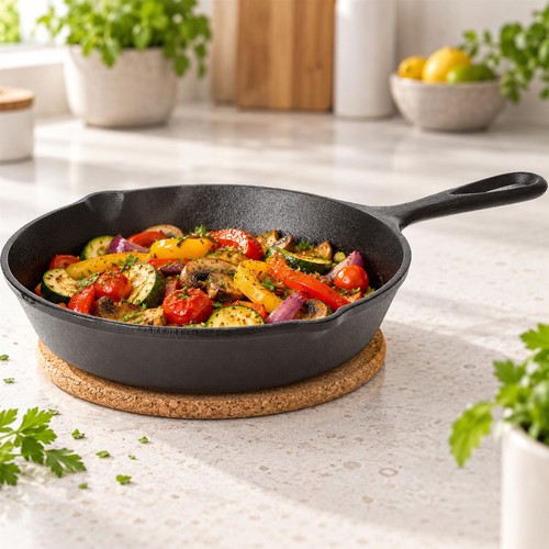26cm cast iron skillet frying - 26cm,