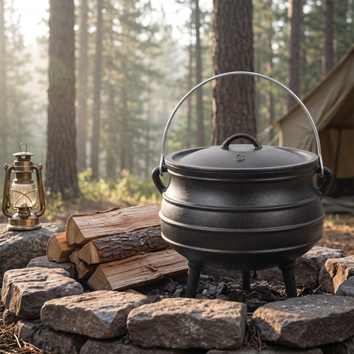 Cast iron cauldron - iron,